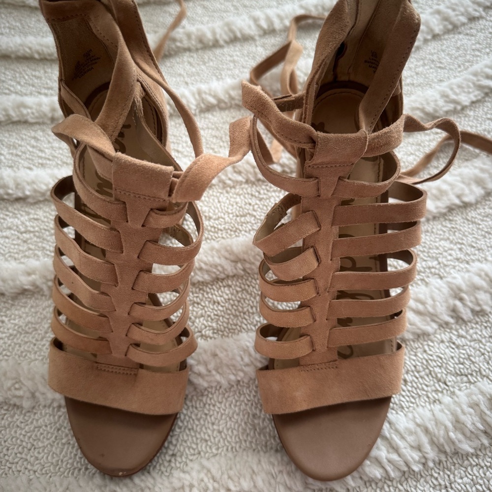Sam Edelman Strappy Suede Heels